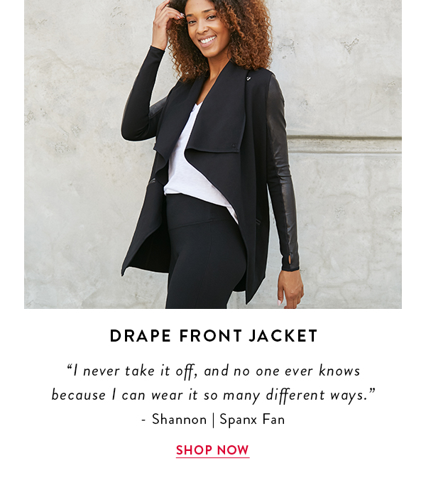 Drape Front Jacket